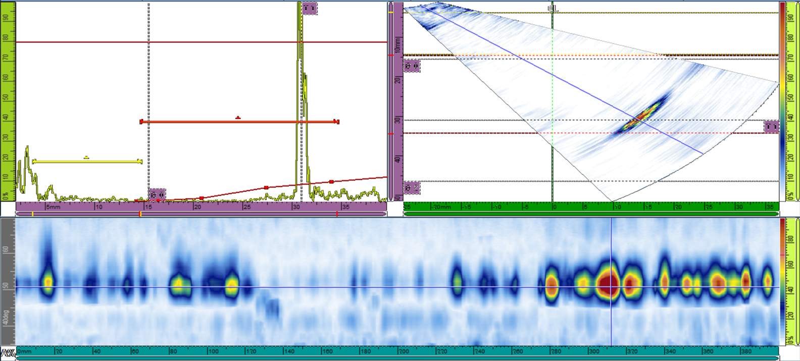 PAUT bridge scan display