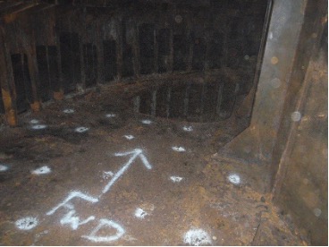 Corrosion mapping and highlighted structural zones