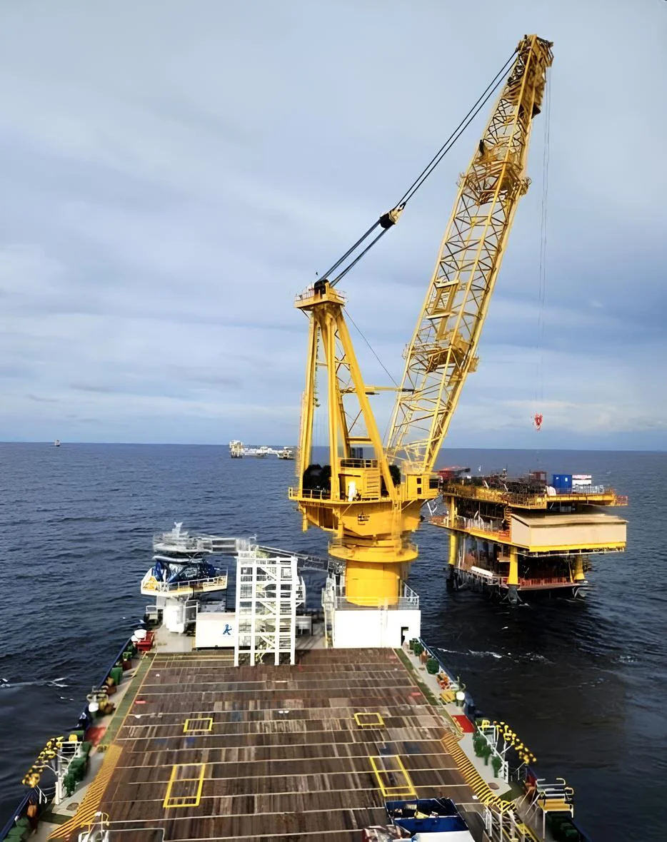 Offshore crane and lifting support
