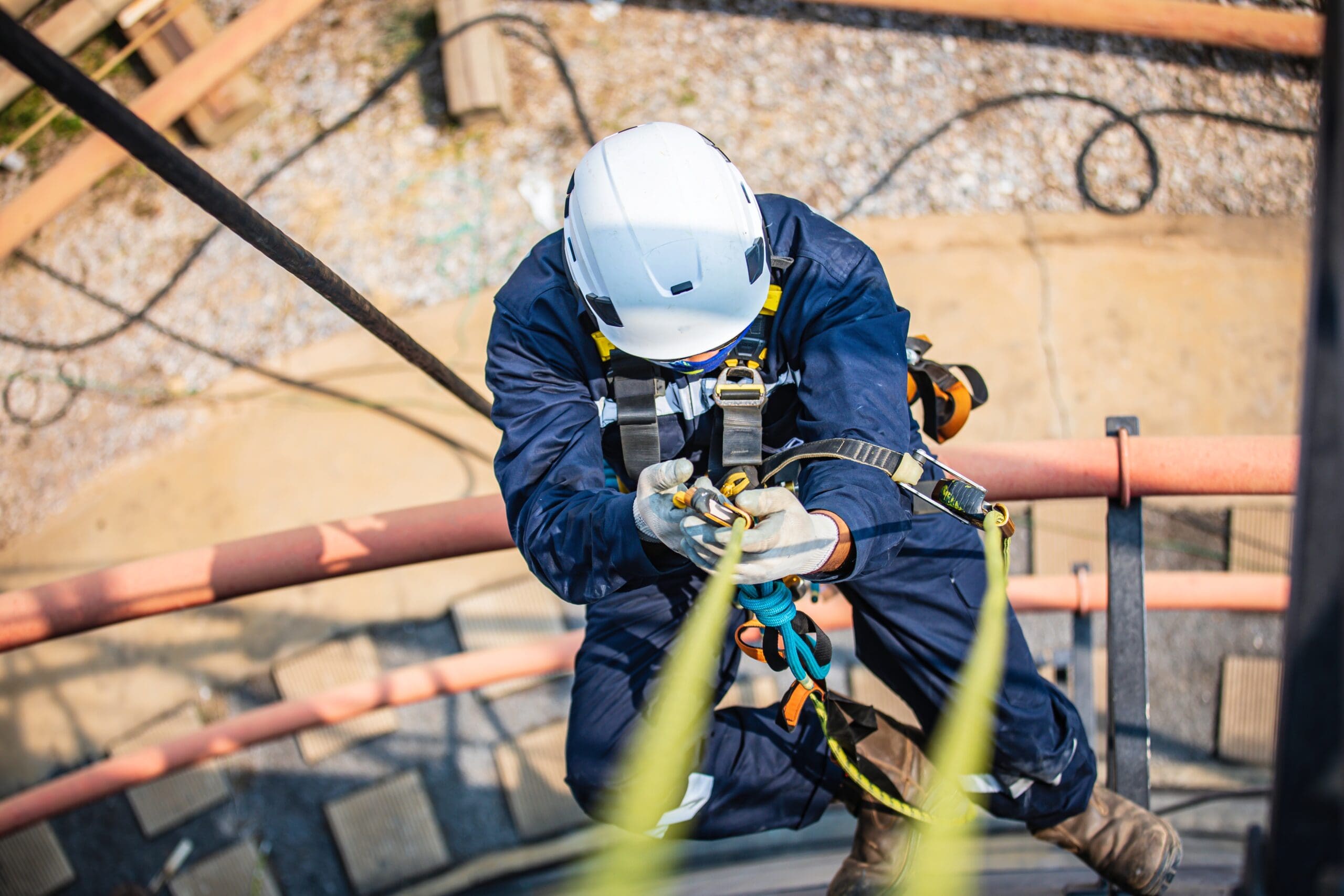 Rope access installation offshore