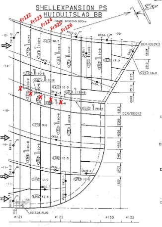 Forward section structural drawing